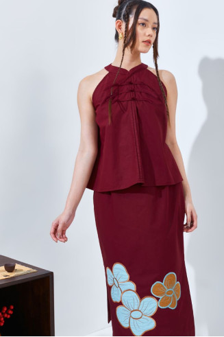 CHEN TOP - CRANBERRY