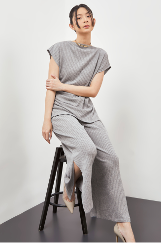 PEGGY TOP - GREY