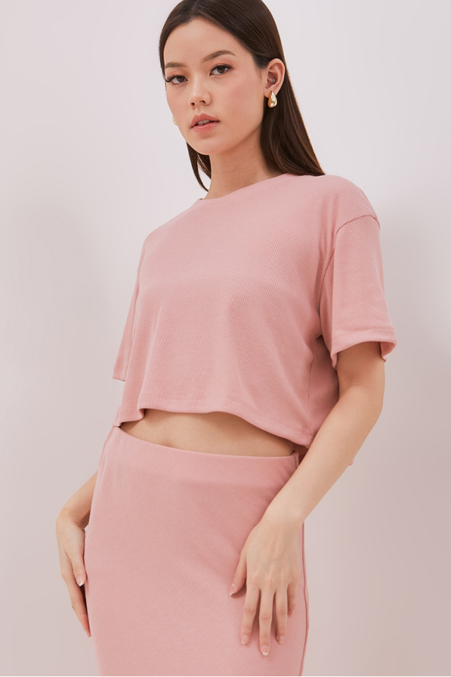 JEN CROP TOP - BLUSH