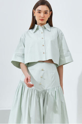 NALA SHIRT - EUCALYPTUS