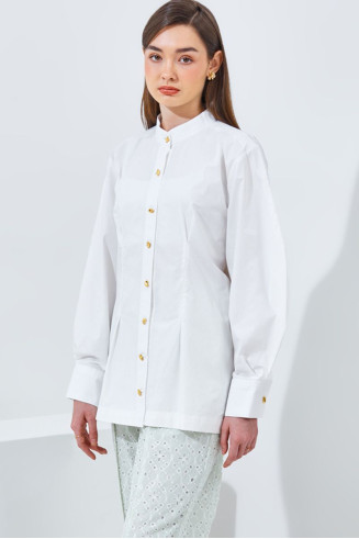 LAURA SHIRT - PORCELAIN