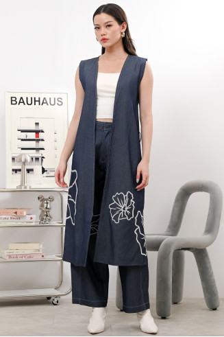 UNDONE VEST - LYOCELL DENIM