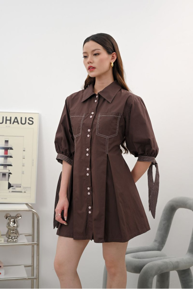 VEVO DRESS - ESPRESSO