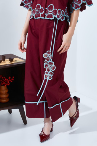 SYDNEY PANTS - CRANBERRY